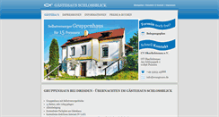 Desktop Screenshot of gaestehaus-schlossblick.de