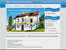 Tablet Screenshot of gaestehaus-schlossblick.de